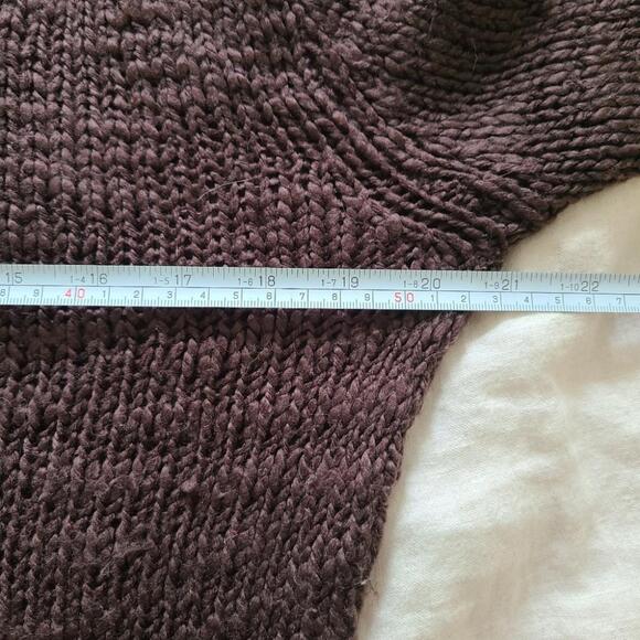 Ci Sono Women's Brown Knit Dropped Shoulders Long Sleeves Casual Boho Sweater - Picture 12 of 12